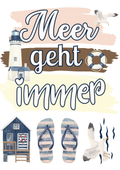 Bügelbild Meer geht immer